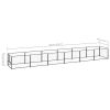 Dog Kennel Black 64.6 ft¬≤ Steel
