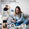 1pc smart wireless doorbell, smart 2.4G WIFI video doorbell, Tuya APP smart system control, two-way intercom, night vision function, video call, home